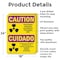 Signmission Radiation & Laser Sign, 24 in H x 18 in W, Aluminum, Rectangle OS-2PACK-CR-A-1824-L-10167 - alternate 2